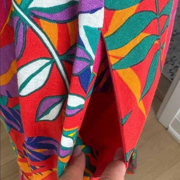 C&C California Tropical Linen Blend Maxi Dress – Size S – NWT - Picture 3 of 7